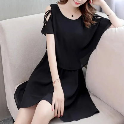 Zomerse Vrijheid Off-Shoulder Jurk