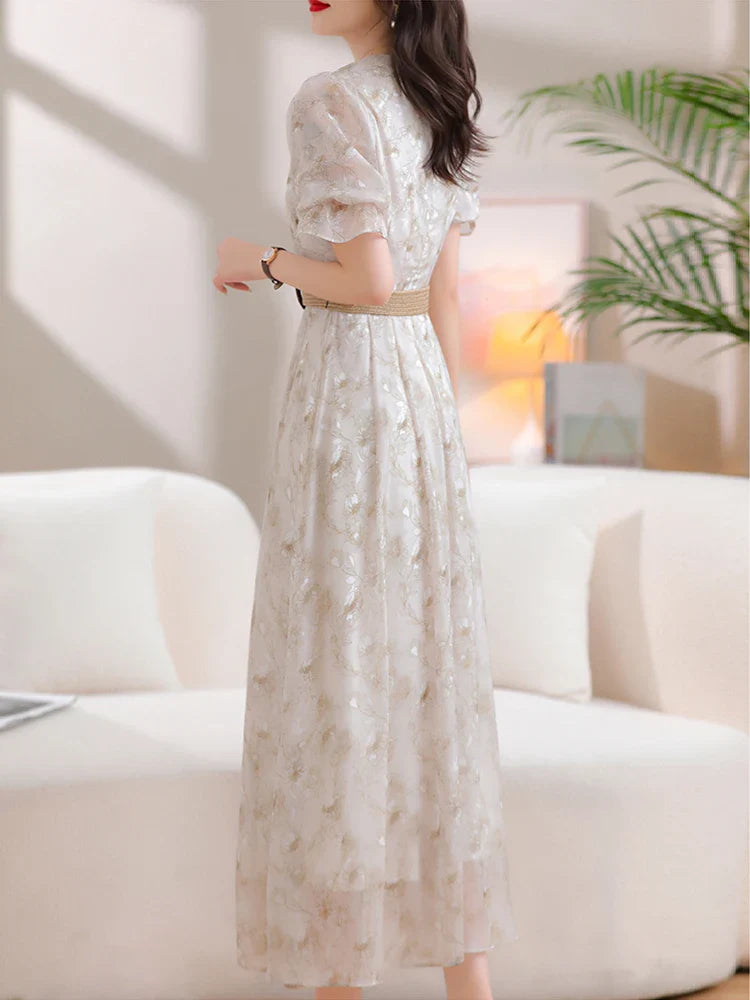 Chiffon Bloemenprint Zomerjurk