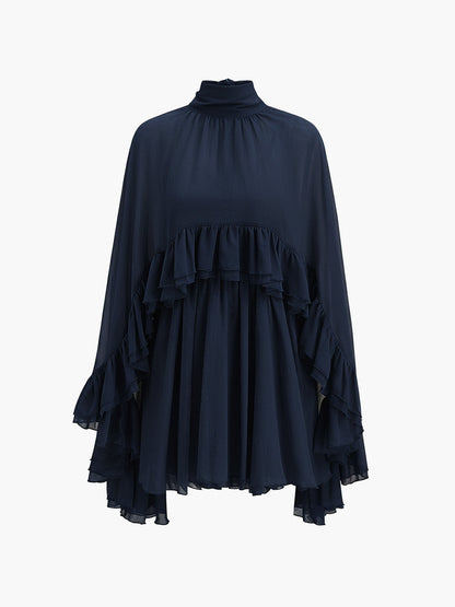 Dames Mini Jurk | Ruffle Details & Luchtige Pasvorm | Elegant Comfort Voor Zomer, Feest & Casual Chic
