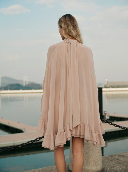 Dames Mini Jurk | Ruffle Details & Luchtige Pasvorm | Elegant Comfort Voor Zomer, Feest & Casual Chic