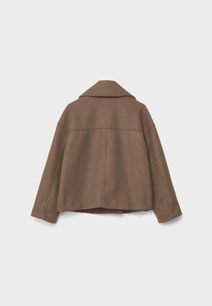 Korte Damesjas Dubbele Knopen Stijlvol Design