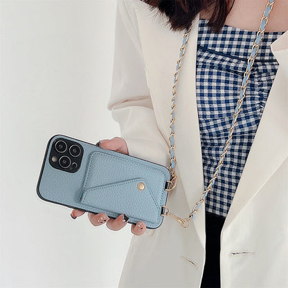iPhone Hoesje met Portemonnee Celeste Blauw