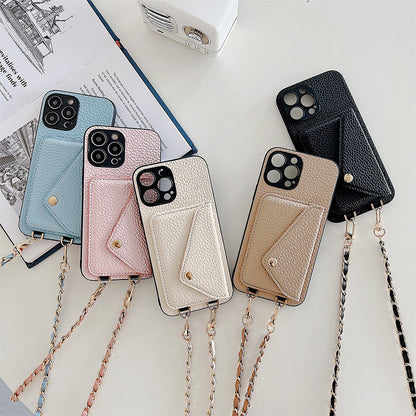 iPhone Hoesje met Portemonnee Celeste Blauw