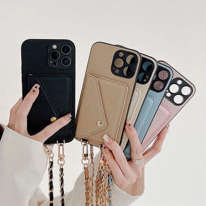iPhone Hoesje met Portemonnee Celeste Blauw