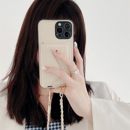 iPhone Hoesje met Portemonnee Celeste Blauw - Mode Vibes