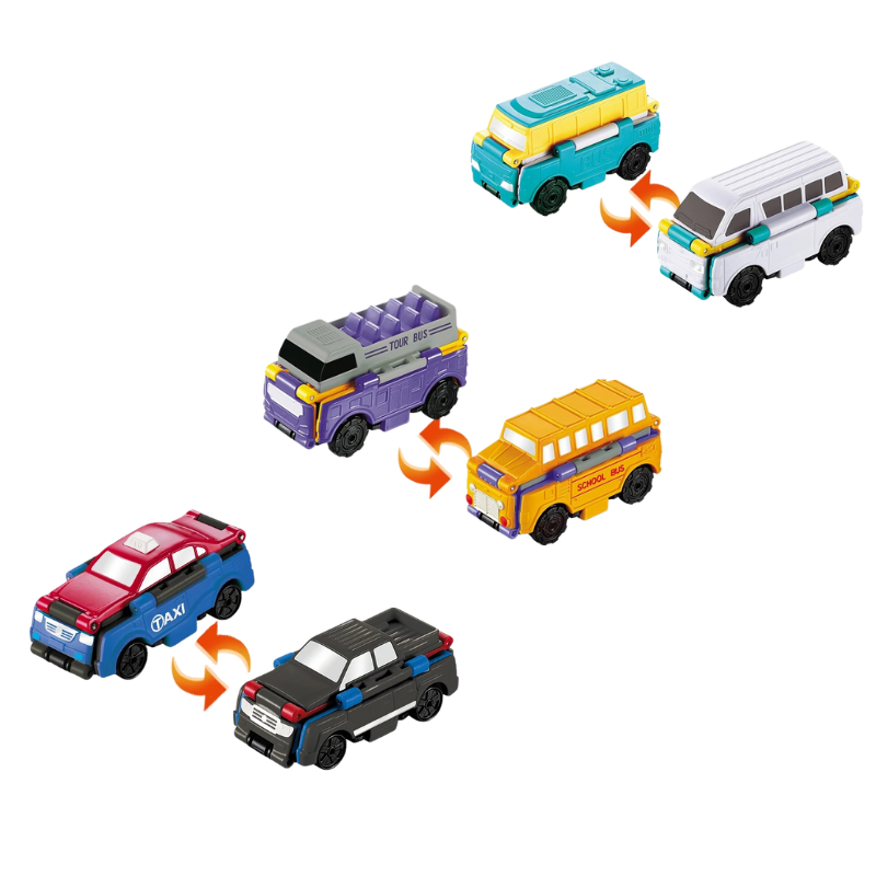 Dubbelzijdige Speelauto's voor Kinderen FlipWheels