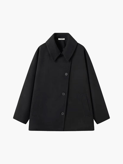 Dames Trenchcoat Oversized Luxe Wolmix