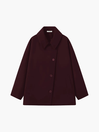 Dames Trenchcoat Oversized Luxe Wolmix
