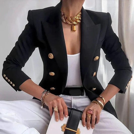Cleo | Zwarte Blazer Dames – Tijdloos, Elegant & Perfect voor Elke Gelegenheid 0