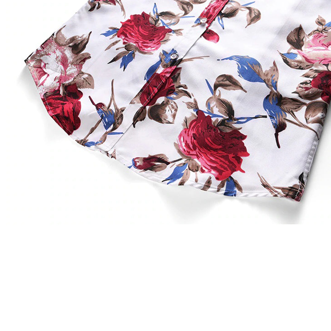 Mannen Overhemd Bloemenprint Casual Stijl