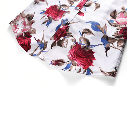 Mannen Overhemd Bloemenprint Casual Stijl