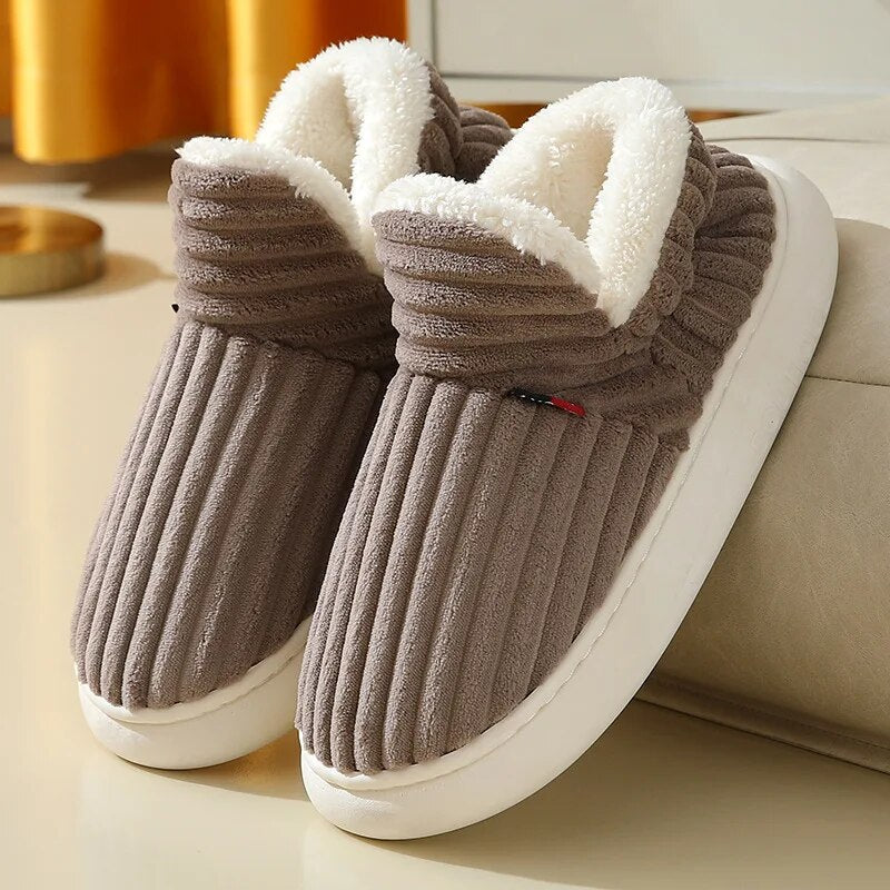 Dames Slippers Zacht Sherpa Fleece Antislip Zool