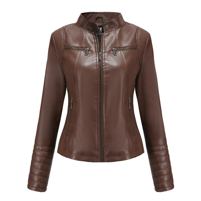 Leren Dames Jas Stoer Elegant Model