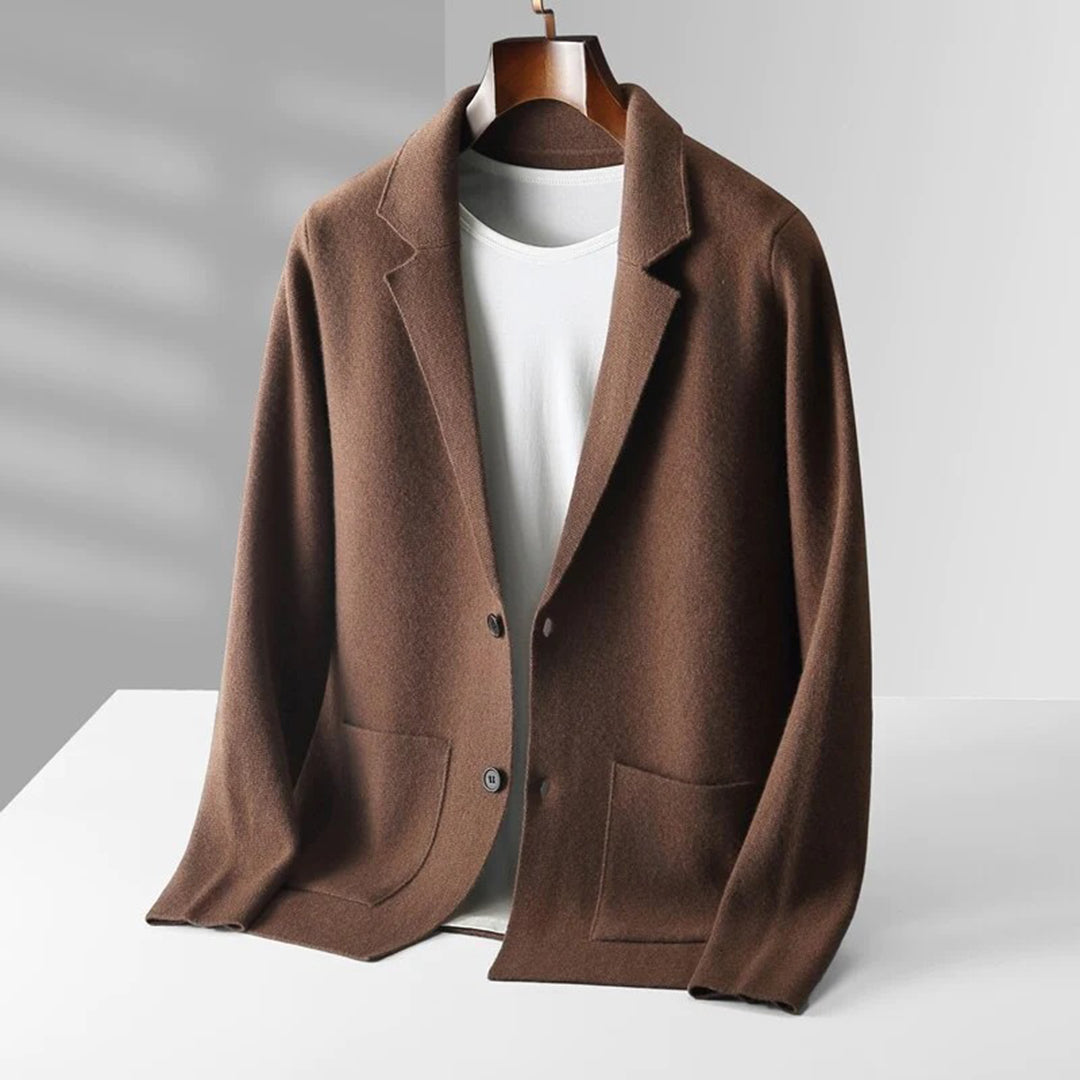 Donkergrijs Warm Vest voor Mannen