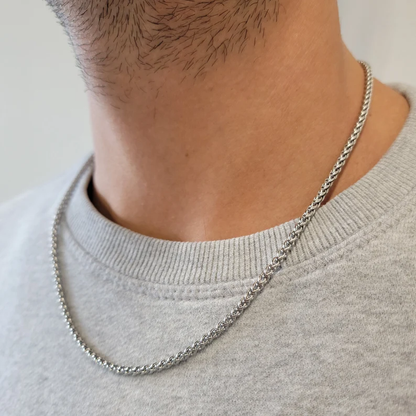 Mannenketting Zilver Fortis Stoer Model