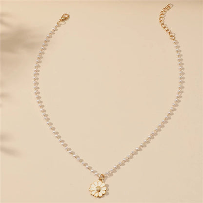Madelief Ketting met Parel voor Dames Zilver
