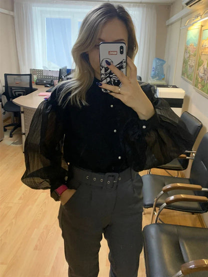 Merel Couture Retro Elegante Blouse