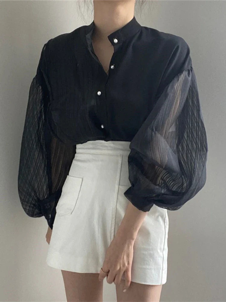 Merel Couture Retro Elegante Blouse