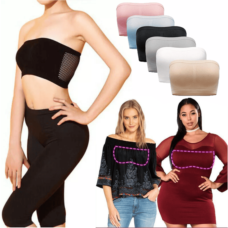 Comfortabele Strapless Beha Set van 3 Stuks - Mode Vibes
