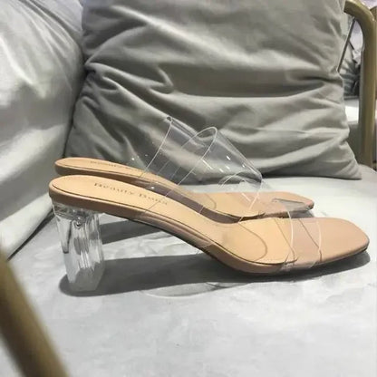 Chicella Transparante Hoge Hak Sandalen