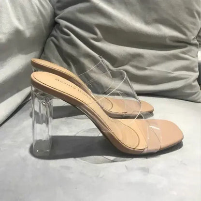 Chicella Transparante Hoge Hak Sandalen