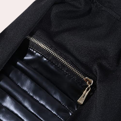 Dames Biker Legging Elastisch Comfortabel Donkerbruin