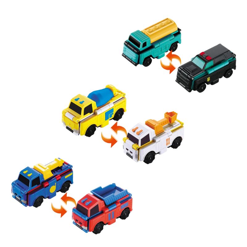 Dubbelzijdige Speelauto's voor Kinderen FlipWheels