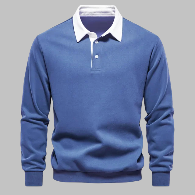 Cori Heren Sweater Zwart | Zachte Ademend Stof, Elegante Polokraag 7