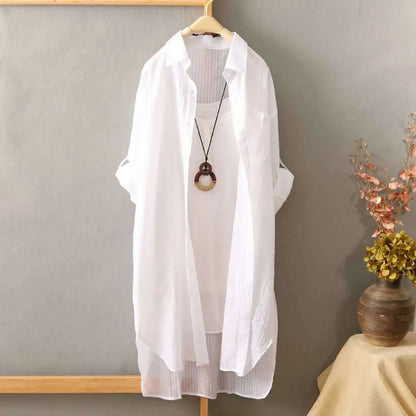 Stralend De Zomer In Met deze Elegante Witte Blouse!