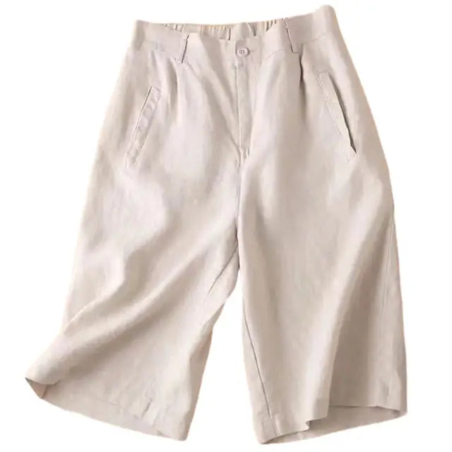Dames Zomershorts Linnen Katoen Comfortabel Elvira