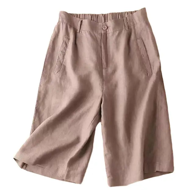 Dames Zomershorts Linnen Katoen Comfortabel Elvira