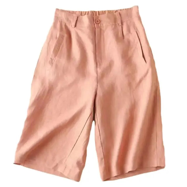 Dames Zomershorts Linnen Katoen Comfortabel Elvira