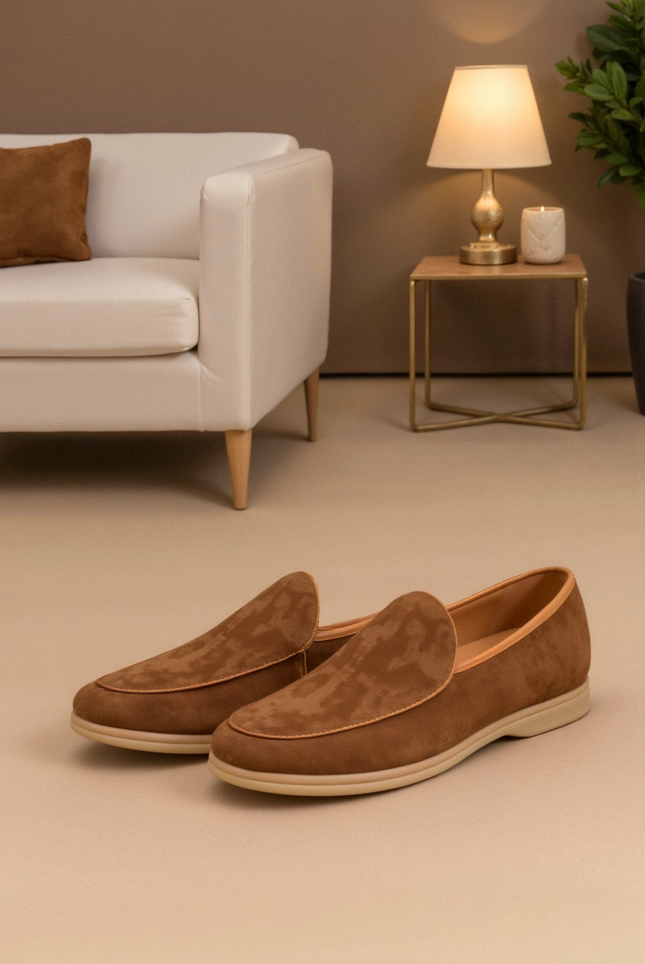 Bruine Loafer Schoen Elegant en Comfortabel