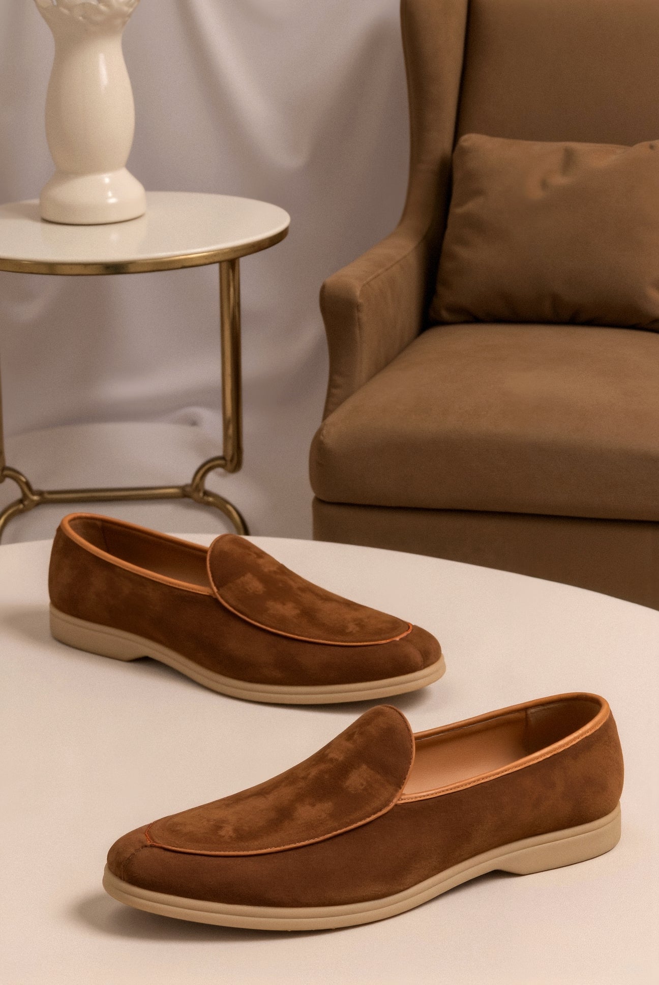 Bruine Loafer Schoen Elegant en Comfortabel