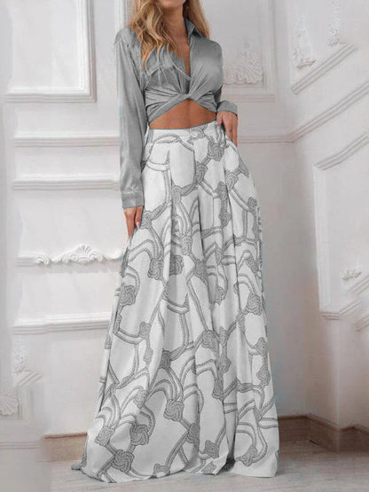 ModeGloed Gedrukte Casual Set