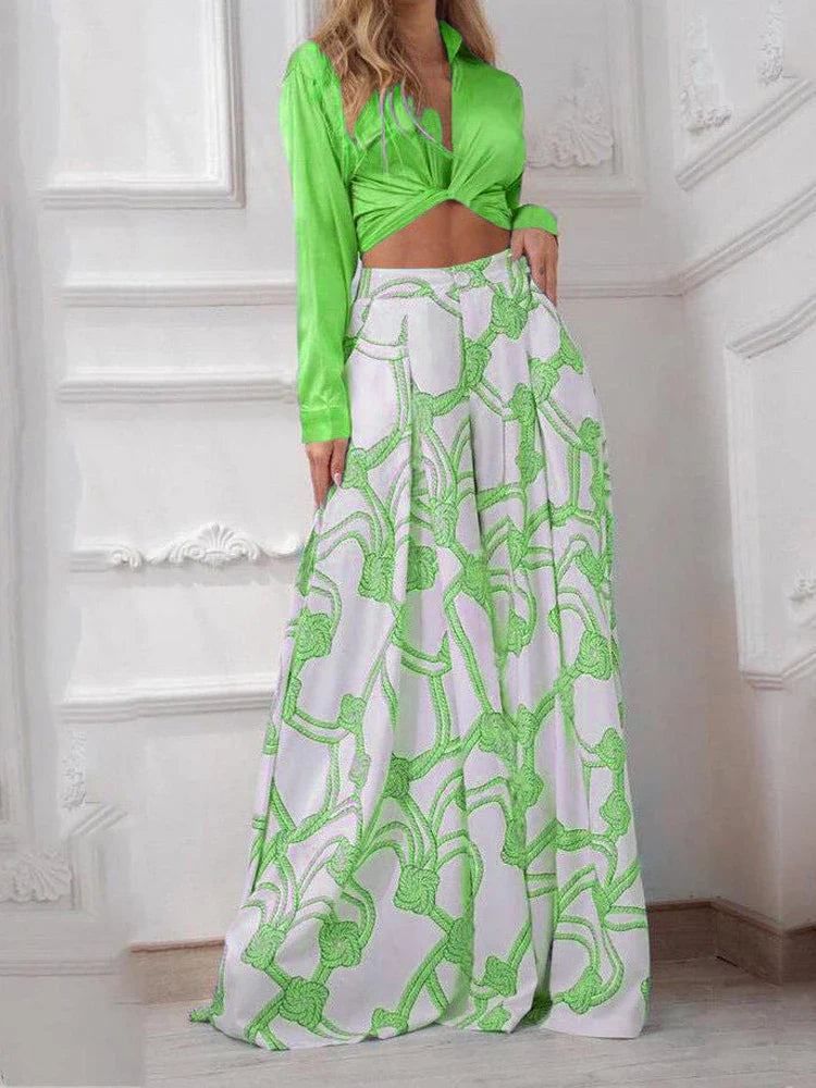 ModeGloed Gedrukte Casual Set