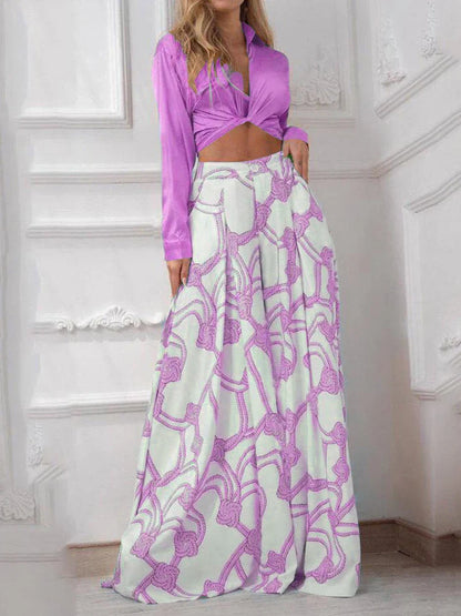 ModeGloed Gedrukte Casual Set