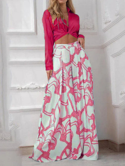 ModeGloed Gedrukte Casual Set