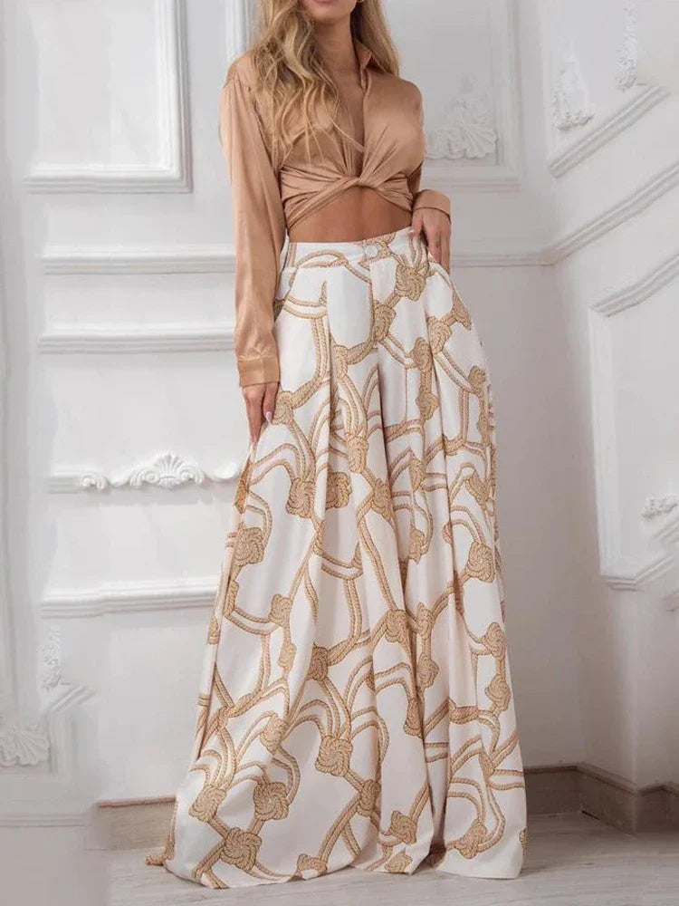 ModeGloed Gedrukte Casual Set