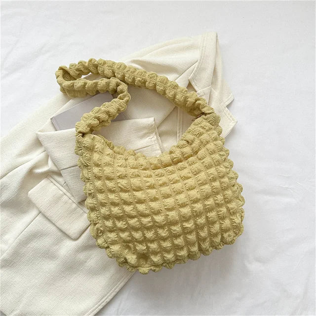 Eloisa Geplooide Geborduurde Crossbody Tas