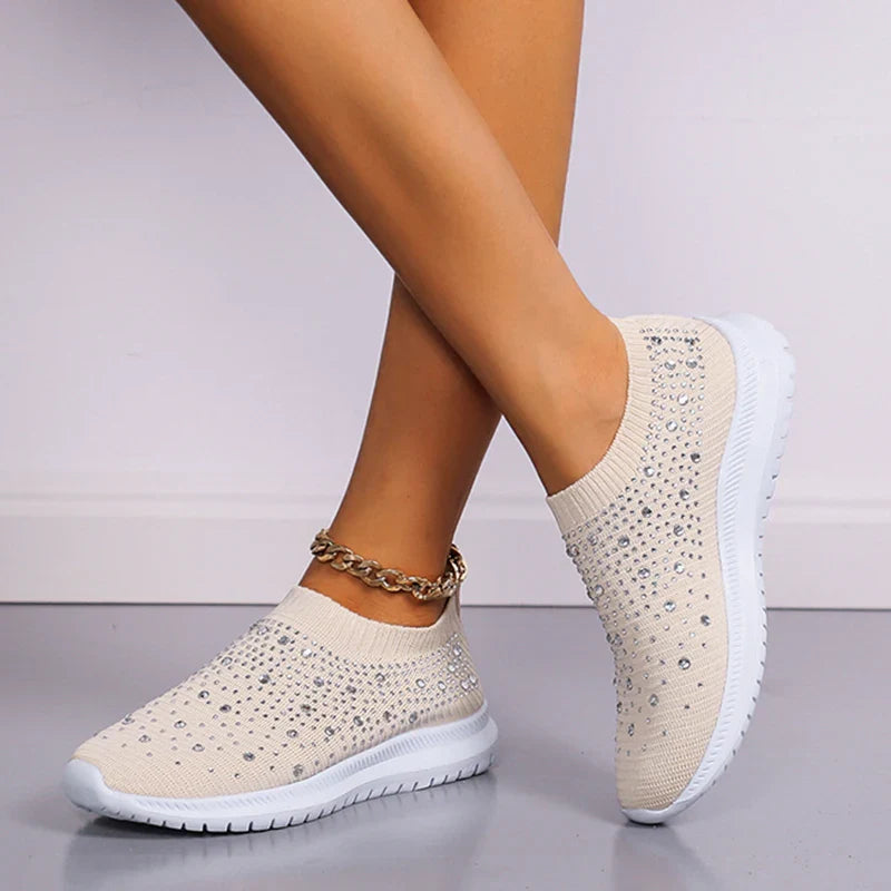 Comfort met de L Leatar Crystal Sneakers