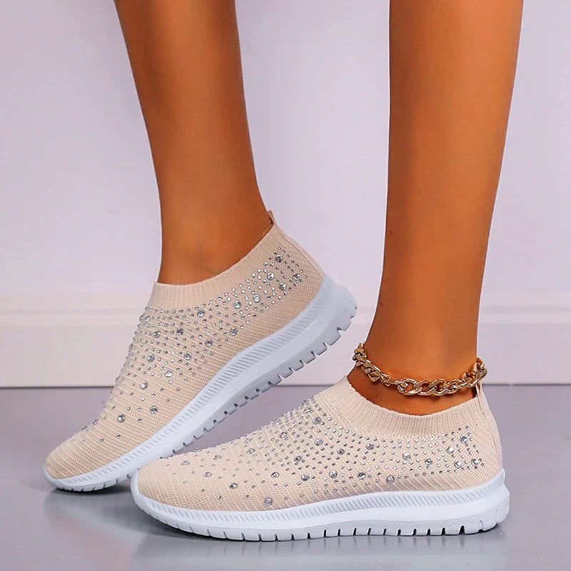 Comfort met de L Leatar Crystal Sneakers