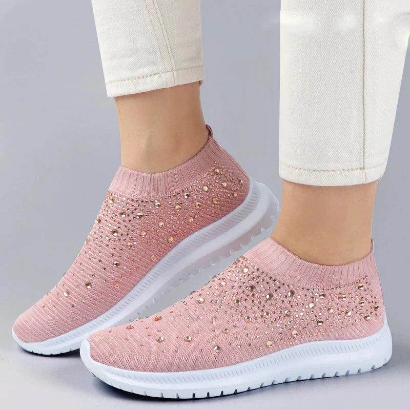 Comfort met de L Leatar Crystal Sneakers
