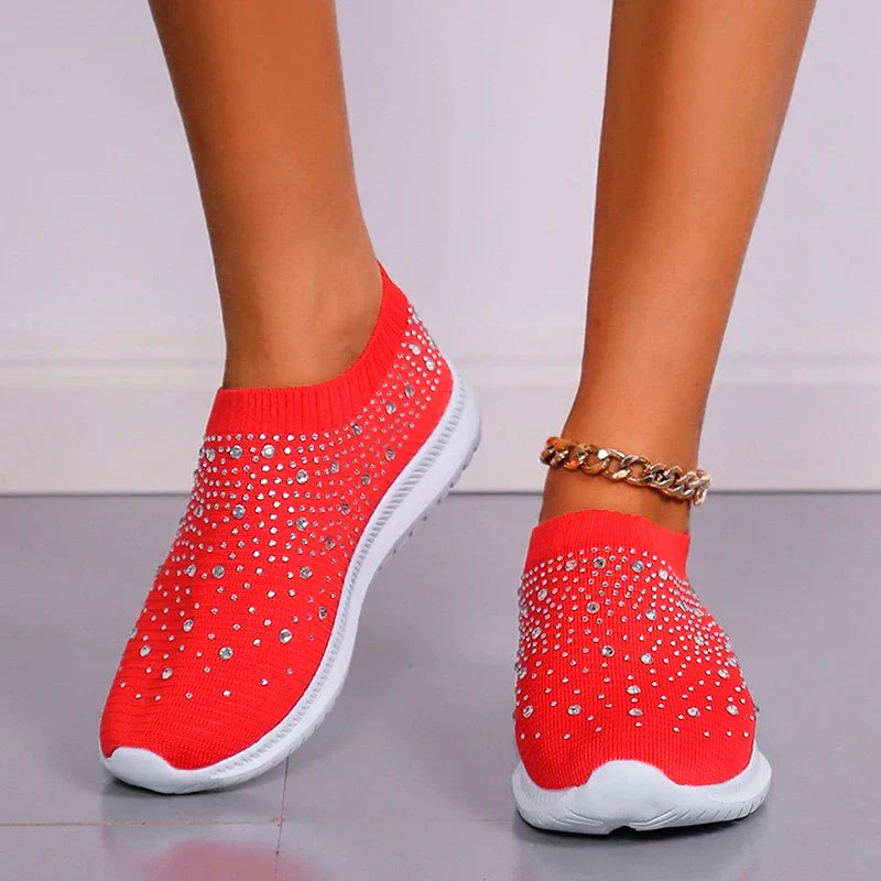 Comfort met de L Leatar Crystal Sneakers