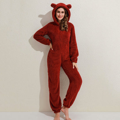 Cuddle Volwassenen Fleece Onesie | Superzacht met Berenoortjes 5