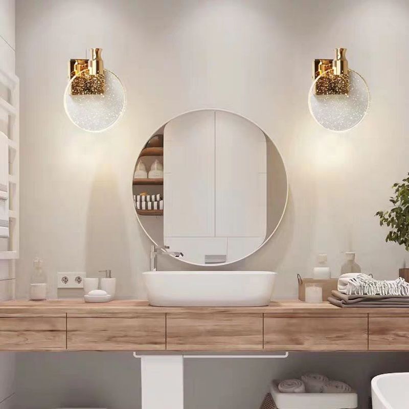 Ronde Kristallen Wandlamp Luxe Design