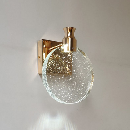Ronde Kristallen Wandlamp Luxe Design