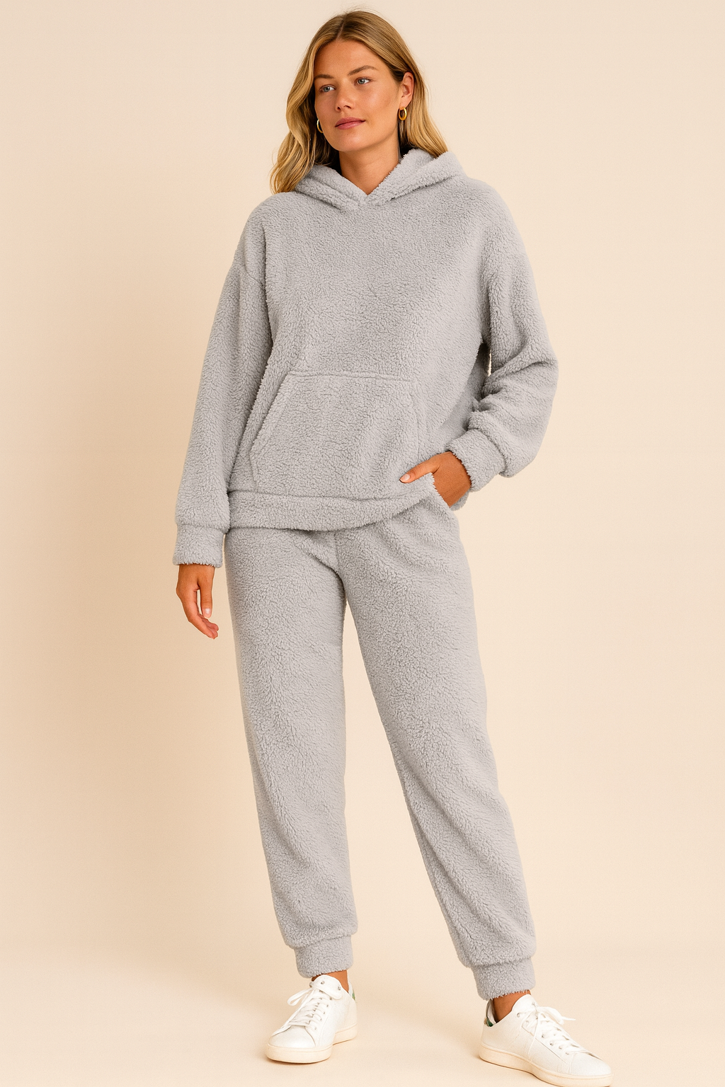 Dames Lounge Set Zacht met Hoodie en Broek
