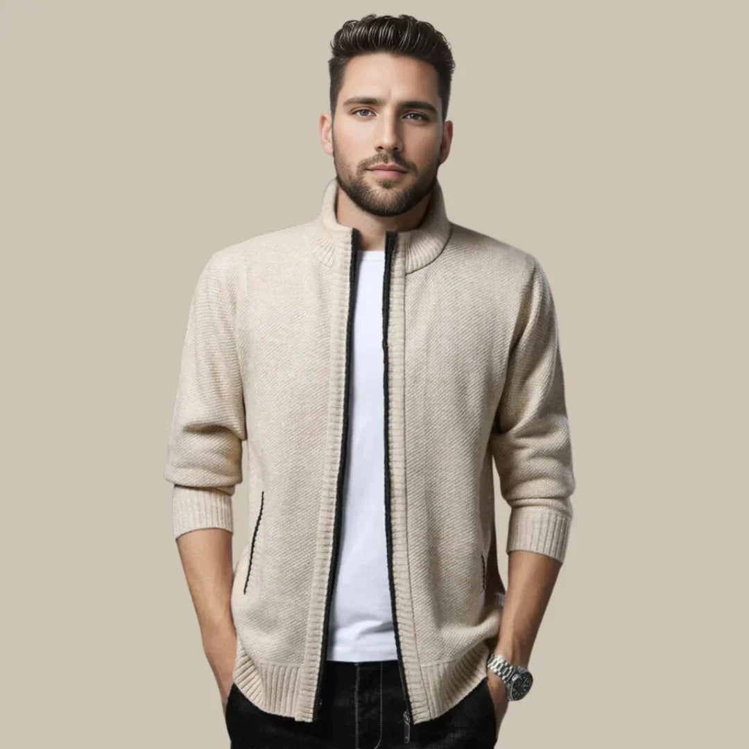 Leren Vest met Rits voor Mannen Casual Design - Mode Vibes