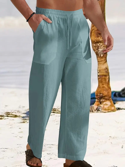 Linnen Herenbroek Casual Maes Zomerbroek Lichtgewicht